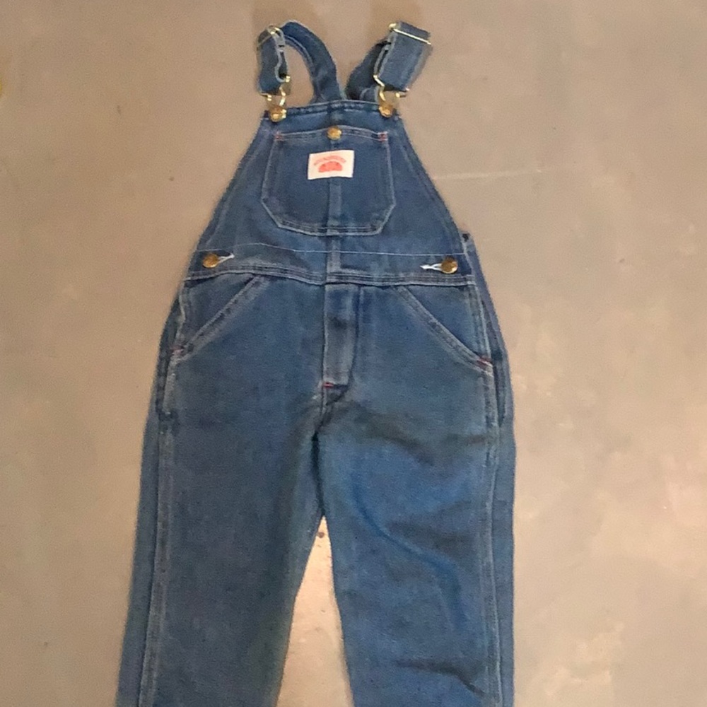 Kids Blue Denim Overalls